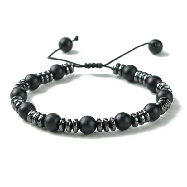Armband aus schwarzem Glas und synthetischem Hämatit [product.brand] 1 - Rosmarinus (koreni-krumlov.cz / platce DPH) 