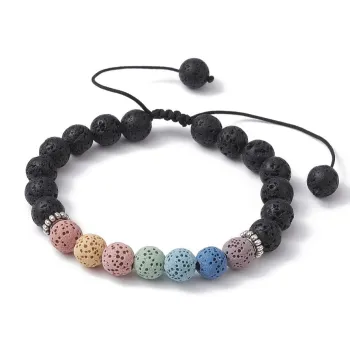 Armband aus gefärbtem natürlichem Lavastein [product.brand] 1 - Rosmarinus (koreni-krumlov.cz / platce DPH) 