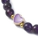 Elegantes Amethyst-Armband mit einem herzförmigen Anhänger [product.brand] 3 - Rosmarinus (koreni-krumlov.cz / platce DPH) 