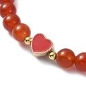 Elegantes Karneol-Armband mit einem herzförmigen Anhänger [product.brand] 2 - Rosmarinus (koreni-krumlov.cz / platce DPH) 